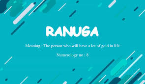ranuga name meaning
