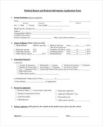 33 Medical Application Forms In Pdf