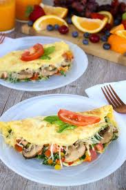 vegetarian omelet with spinach recipe