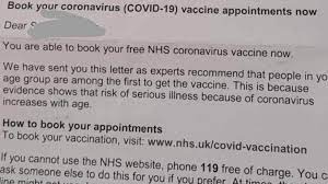 If you are fully vaccinated, you can resume activities that you did prior to the pandemic. Nhs Covid 19 Jab Letters Confusing Over 80s Bbc News