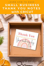 small biz diy thank you notes made with