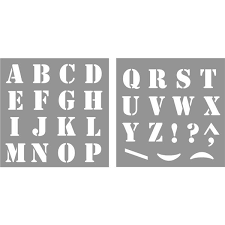 A télécharger séparément pour chaque lettre de l'alphabet ou bien Pochoir De Lettres L Alphabet De A A Z En Majuscule Direct Signaletique