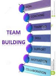 Team Building Chart Business Concept Isolated On White