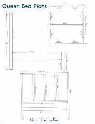 bed queen bed frame plans