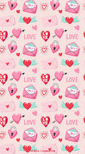 Pink Love Letter Valentines Wallpaper 1