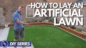 how to lay an artificial lawn diy