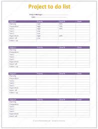 Multi Project To Do List Template List Templates
