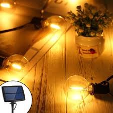 Solar Festoon Lights 12 Bulb String