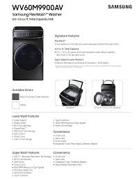 There are different error codes for samsung washer vrt spin cycle problems. Samsung Wv60m9900aw Wv60m9900av Wv60m9900av A5 Dvg60m9900v We272nv Owner S Manual Manualzz
