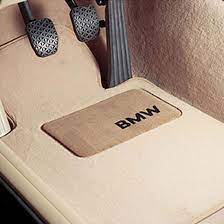 genuine bmw logo floor mat set beige