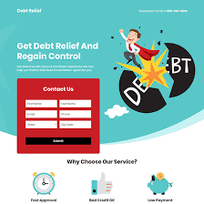 54 Debt relief ppv landing page design ideas in 2021 | landing page design,  page design, landing page