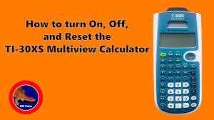reset the ti 30xs multiview calculator