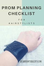 prom planning checklist for