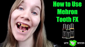 how to use mehron tooth fx for costumes