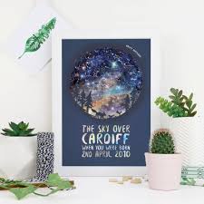 Family Of Foxes Personalised Star Chart Print