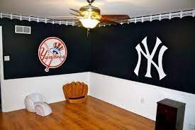 7 basement ideas baseball room