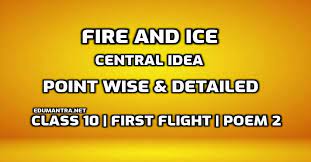 fire and ice poem central idea cl