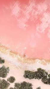 Rose-pink beach