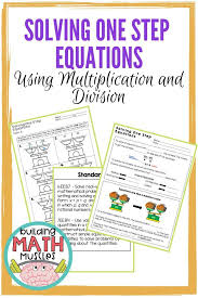 Solving One Step Equations Notes Using