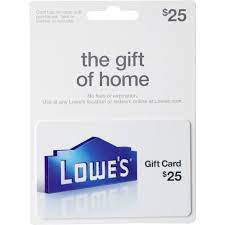 lowe s 25 gift card home food