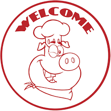 Chef pictures painting illustration art wine art food painting cartoon chef prints decoupage. Amazon Com Cute Simple Winking Pig Chef Cartoon Icon Vinyl Sticker 2 Wide Red Outline Kitchen Dining