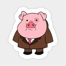 Gravity Falls Pig Boss - Gravity Falls - Magnet | TeePublic