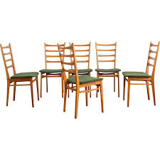 Set Of 6 Scandinavian Vintage Chairs In