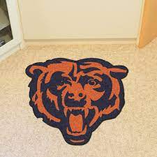 chicago bears mascot area rug nylon