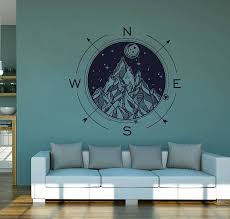 Compass Wall Decal Compass Rose Decal