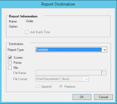 Dynamics Gp Word Template Not The Default In Report Destination