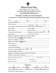 texas certificate form fill out
