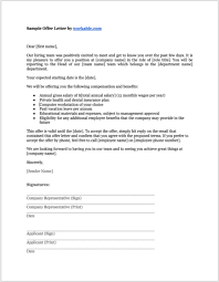 8 job offer letter templates for every