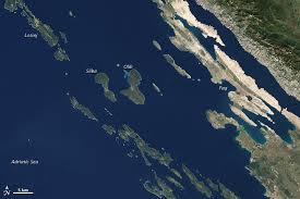 The blue one is the part along the adriatic coast from umag to pula. Islands Off The Croatian Coast