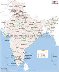 tourist map of india