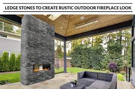 Create Rustic Outdoor Fireplace Look