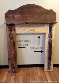 Diy Faux Fireplace Mantel From An Old