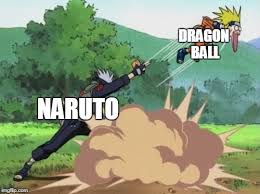 Goku is planet levels above naruto but still naruto isn't weak he cracked the moon but goku blew up the moon so yeah there you have it. Poke Naruto Imgflip