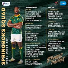 boks announce 33 man squad as world cup