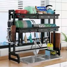 over the sink dish drying rack 2 tier