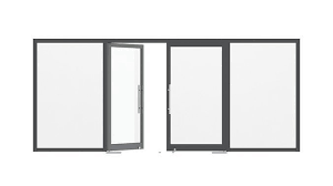 office tempered glass door with