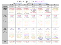 21 Day Fix Meal Plan Week 1 Of 21 Day Fix