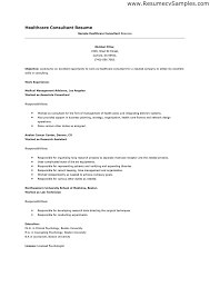 Cover Letter Examples For Healthcare Consulting Health Care