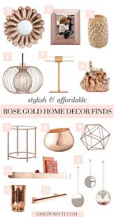 rose gold home decor ideas