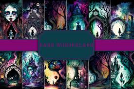 dark wonderland wallpapers psychedelic