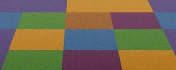 rainbow carpet tiles installation