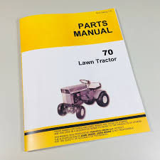 parts manual for john deere 70 lawn