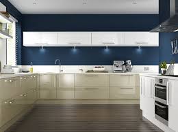blue kitchen walls