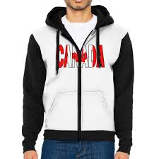 Amazon Com Ld6dbgk Canadan Flag Canada Mens Full Zip