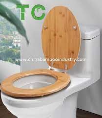 Bamboo Toilet Seat With Zinc Alloy