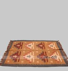 traditional look wool area mats indian